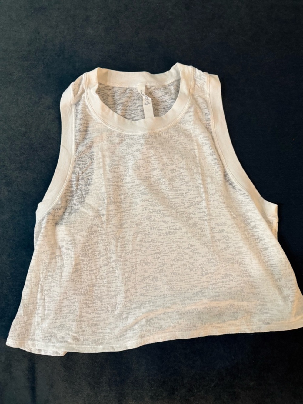 Women’s White Semi-Sheer Tank Top